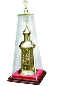 Дарохранительниця (лак, латунь)
