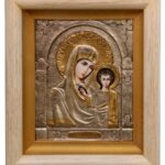 Ікона Спаситель та Богородиця (пара) біл. рама