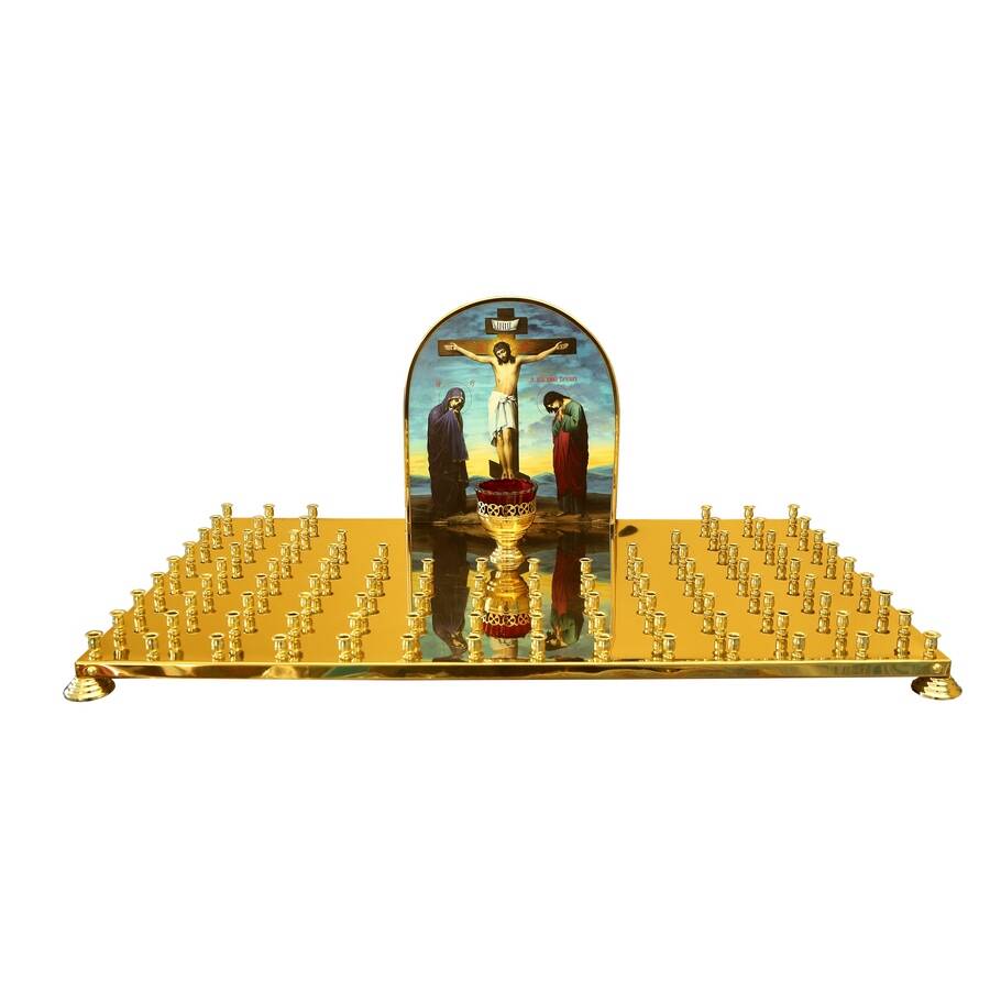 Кришка панахидного столу 100 свічок, літографія