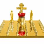 Кришка панахидного столу, 50 свічок (лита Голгофа)