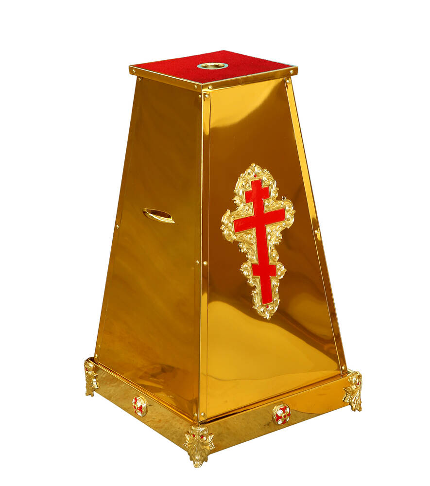 Підставка під хоругви з литим хрестом (литі ніжки)