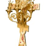 Великодній трисвічник із хрестом