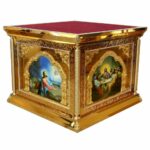 Престол 130х130 см, ЧЕКАНКА, иконы литография в АРКЕ