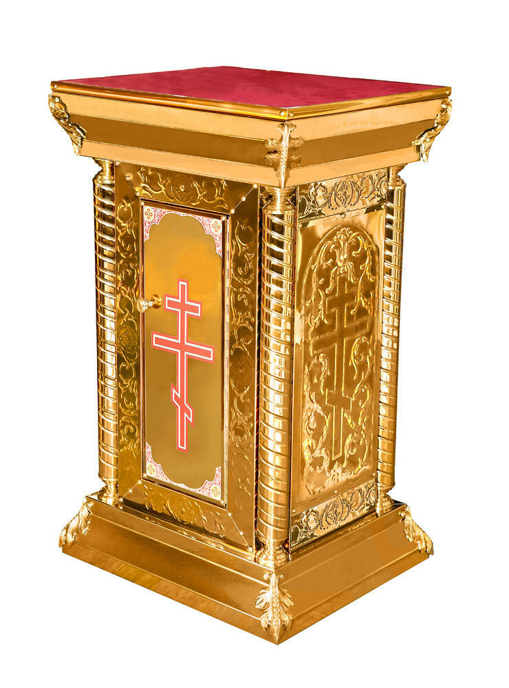 Жертвенник чеканка, печать 60*60*95